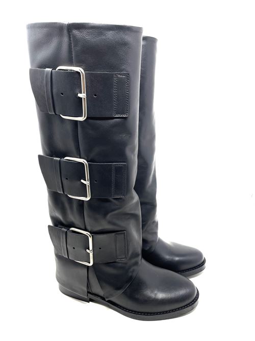 Damenstiefel mit 3 Schnallen IL LACCIO | GS185394VITELLONERO